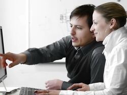 Working In The Office Stock Footage