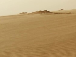 Moving sand on Sahara desert Stock Footage