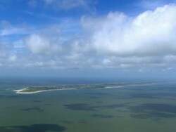 WS AERIAL ZI View approach to Sylt island in Noth Sea / Sylt, Schleswig Holstein Stock Footage
