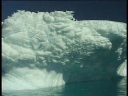 Iceberg, Pleaneau Bay, Antarctic Peninsula, Antarctica Stock Footage