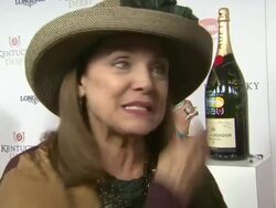 INTERVIEW - Valerie Harper on overcoming her heath battles to live life the fullest at  Moet & Chandon Toasts The 139th Kentucky Derby Stock Footage