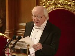 Republic of Ireland's President Michael D Higgins continues State Visit to UK News Clip