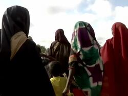 Refugees walking Stock Footage