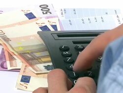 Business calculator - Euro Stock Footage