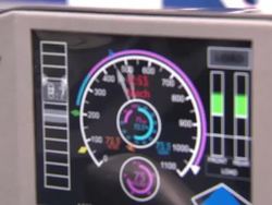 Cockpit of Bloodhound supersonic car in workshop News Clip