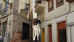Portugal, Lisbon, Mouraria neighborhood, Mouraria street Stock Footage