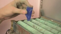 repair of household heating gas boiler Stock Footage