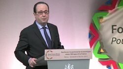 CLEAN : Africa is our future Hollande tells forum News Clip