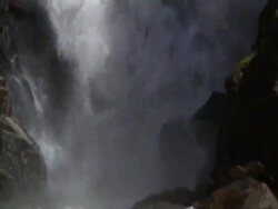 Waterfall in Rocky Mountains, Colorado Stock Footage