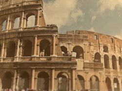 Flavian Amphitheater Coliseum of Rome HD Video Stock Footage