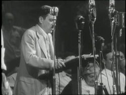 Presidential candidate Earl Browder delivers a speech at the Communist Party National Convention. News Clip