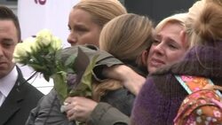 CLEAN : Crash A320 : minute of silence in front of Germanwings HQ News Clip