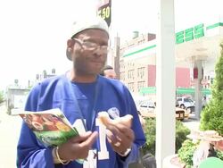 Peta at the Pump: Lettuce Ladies Promote Vegan Eating Stock Footage