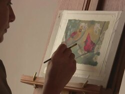 Painting Birds Stock Footage