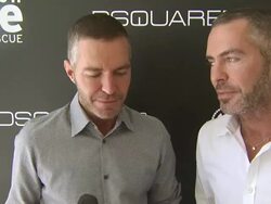 INTERVIEW: Dean & Dan Caten of DSQUARED2. (Footage by WireImage Video/GettyImages) Stock Footage