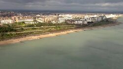 South England Coastline Aerials News Clip