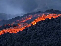 Mt. Etna Lava flow, Sicily, Italy. Stock Footage