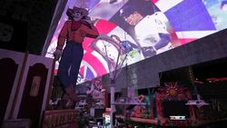 Americana images flash across the canopy of the Fremont Street Experience. Stock Footage