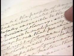 UK/USA: LOST PAGE FROM GEORGE WASHINGTON SPEECH UP FOR AUCTION News Clip