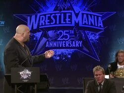 WrestleMania 25th Anniversary Press Conference Stock Footage