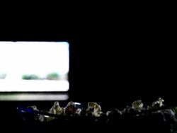 popcorn eat Stock Footage