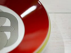 ECU Colorful plates are stacking on other plates / Seoul, South Korea Stock Footage