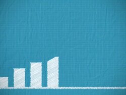 Animated Graph on Blueprint Stock Footage