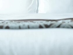 Luxury hotel room Stock Footage