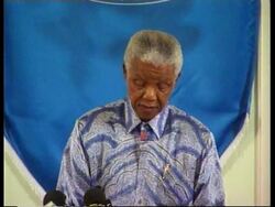 SOUTH AFRICA: NELSON MANDELA SPEECH News Clip