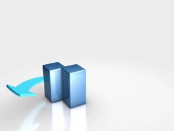 Business Graph | Blue Stock Footage