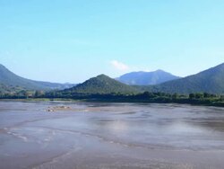 Timelapse of Mekong River Stock Footage
