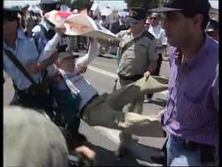 Various - Unrest over settlements News Clip