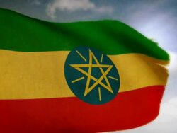 Waving Flag - Ethiopia Stock Footage