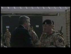 Gordon Brown visits troops News Clip