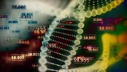 Abstract Digital DNA. Stock Footage