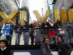 New York Area Prepares For Super Bowl XLVIII Stock Footage