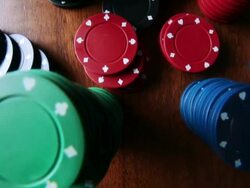 Gambling poker Stock Footage