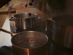 Preparing Cranberry Sauce Stock Footage