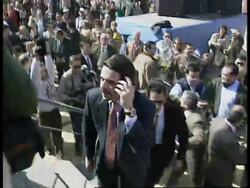 SPAIN: OPINION POLLS PLACE CONSERVATIVE PARTY AHEAD IN ELECTIONS News Clip