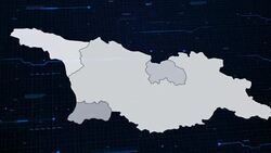 Georgia network map Stock Footage