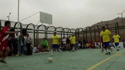 Prison inmates stage own version of football tournament behind bars Instructional Video