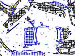 CARS : colorfull, mixed media (LOOP) Stock Footage