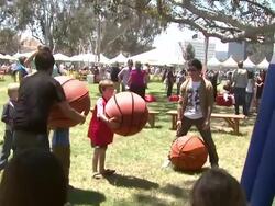 20th Anniversary 'A Time For Heroes' Celebrity Carnival Sponsored By Disney Stock Footage