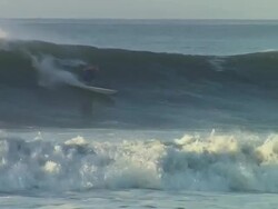 MS Man surfing on wave / Guanacaste, Costa Rica Stock Footage