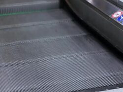 Escalator in modern architecture setting Stock Footage