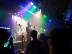 MS Shot of Band performing on stage and audience enjoying / Seoul, South Korea  Stock Footage