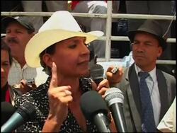 Zelaya supporters march on capital, OAS chief Insulza presser News Clip