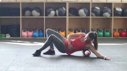 Young woman crossfit athlete warming up Stock Footage