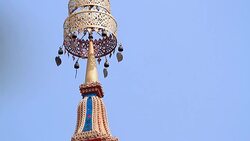 Moving of Buddhist Bells Stock Footage