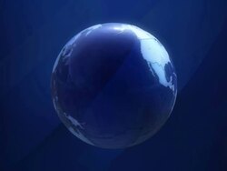 Globe to World Map Stock Footage